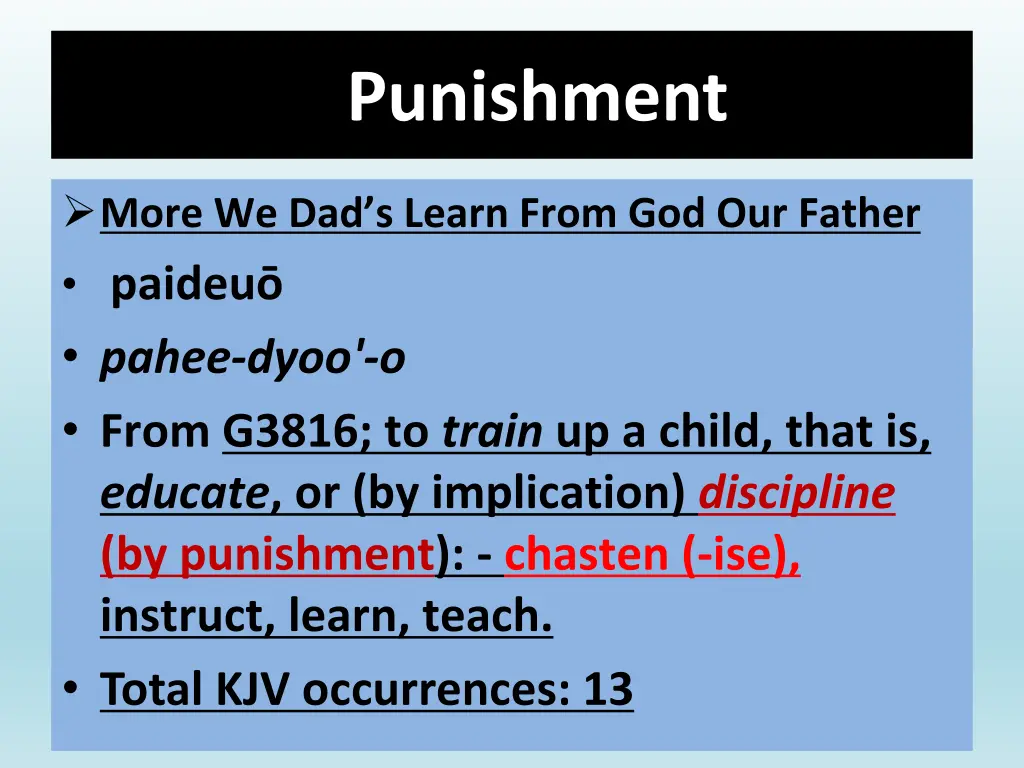 punishment