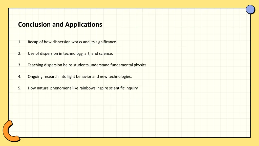 conclusion and applications