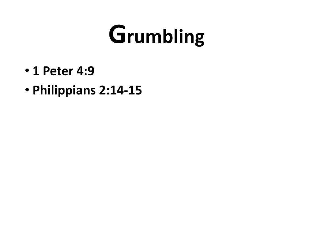 g rumbling