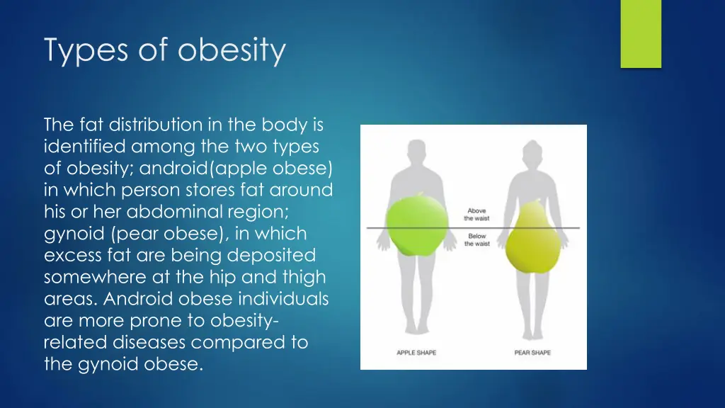 types of obesity