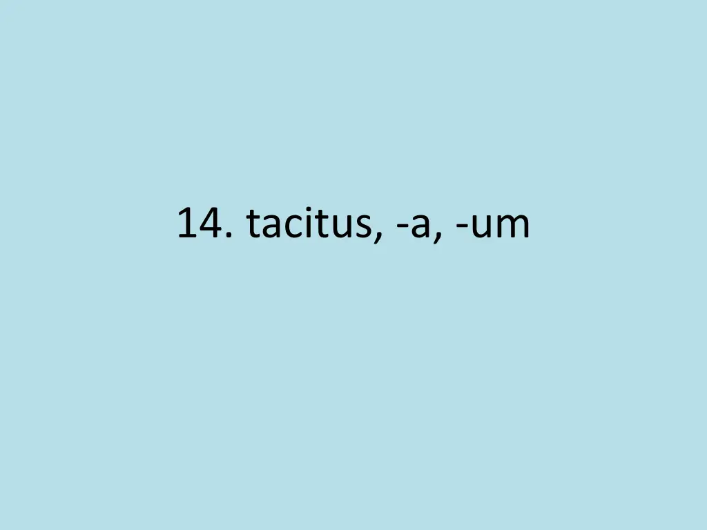 14 tacitus a um