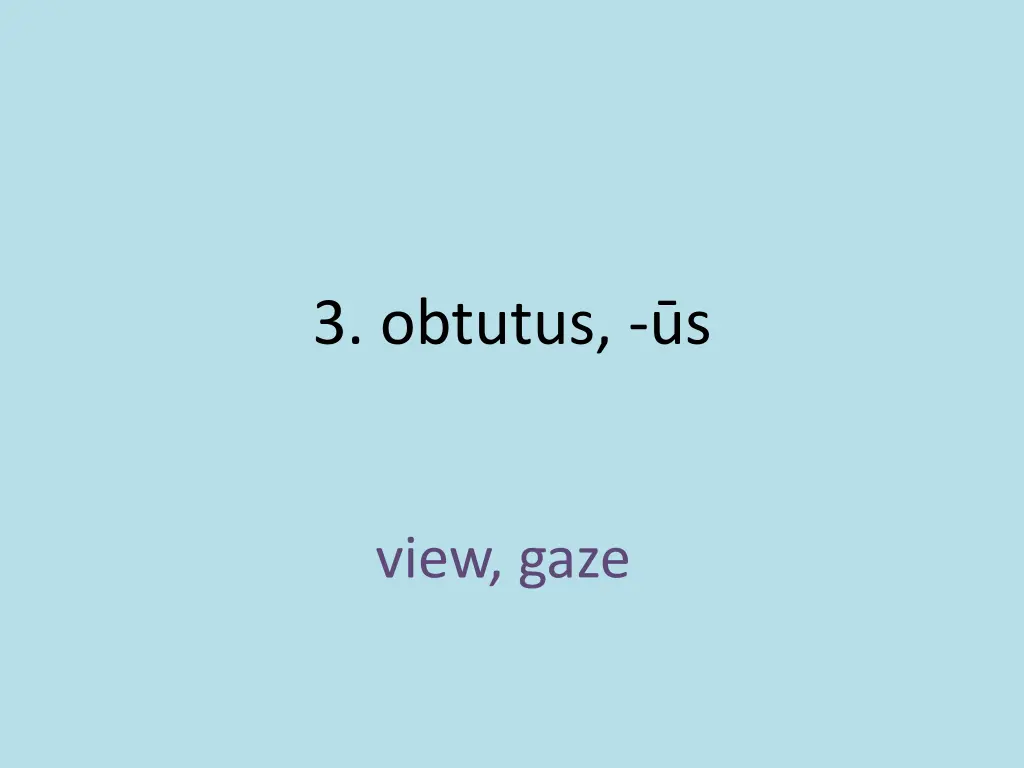 3 obtutus s 1
