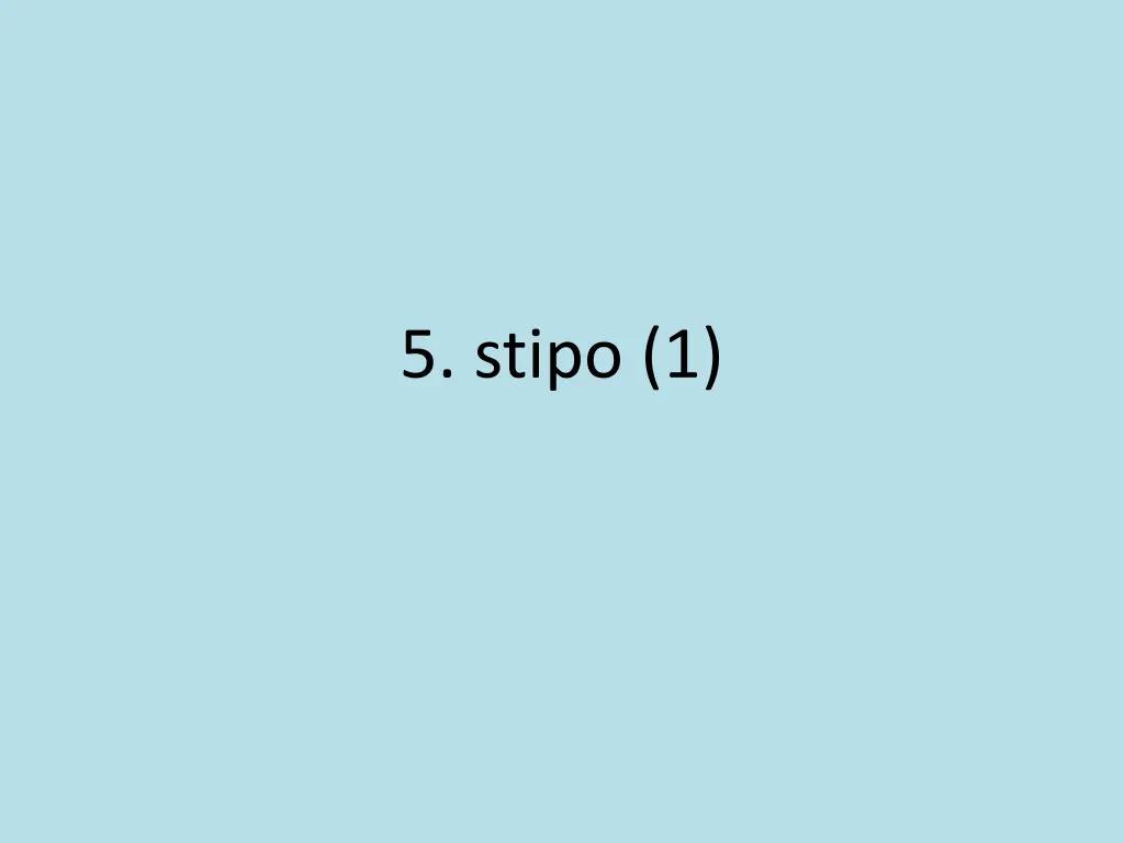 5 stipo 1