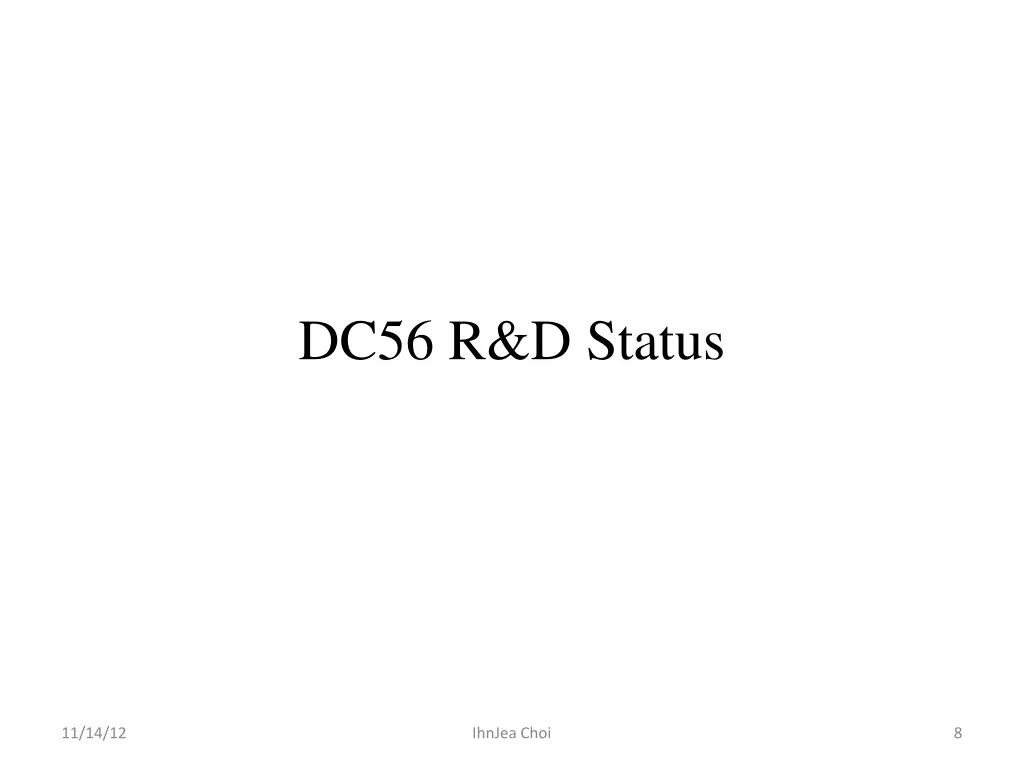 dc56 r d status