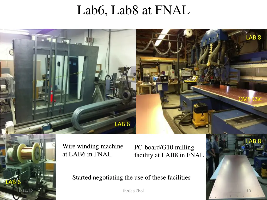 lab6 lab8 at fnal