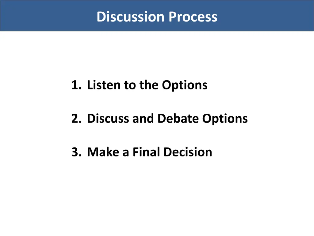 discussion process