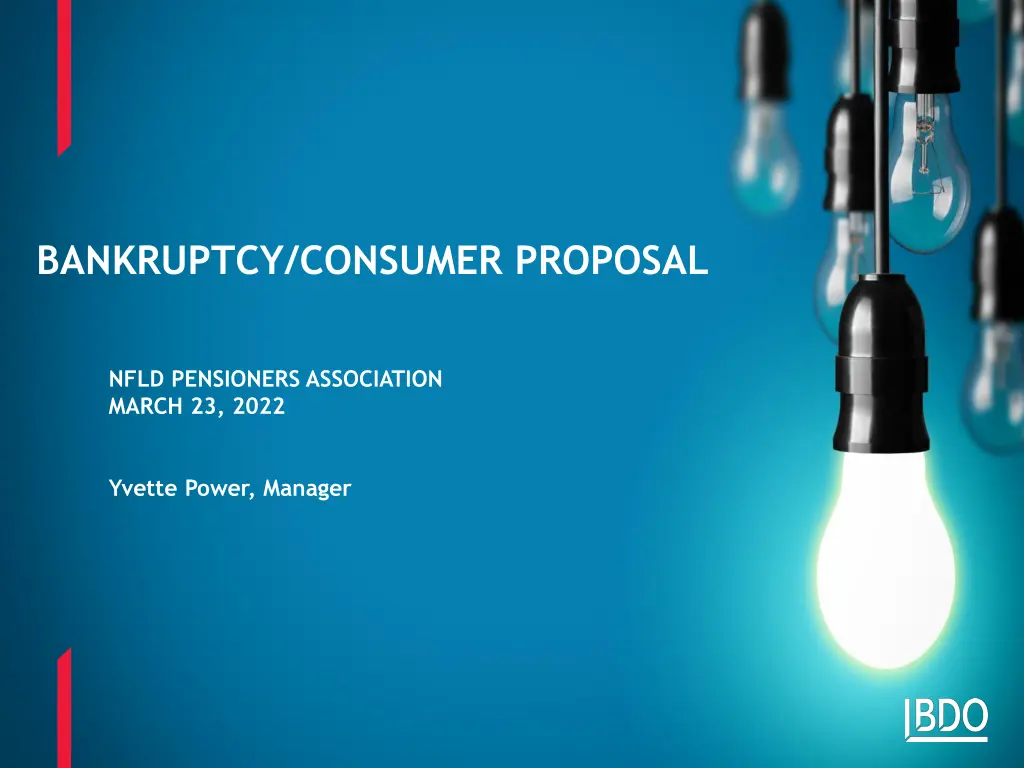 bankruptcy consumer proposal