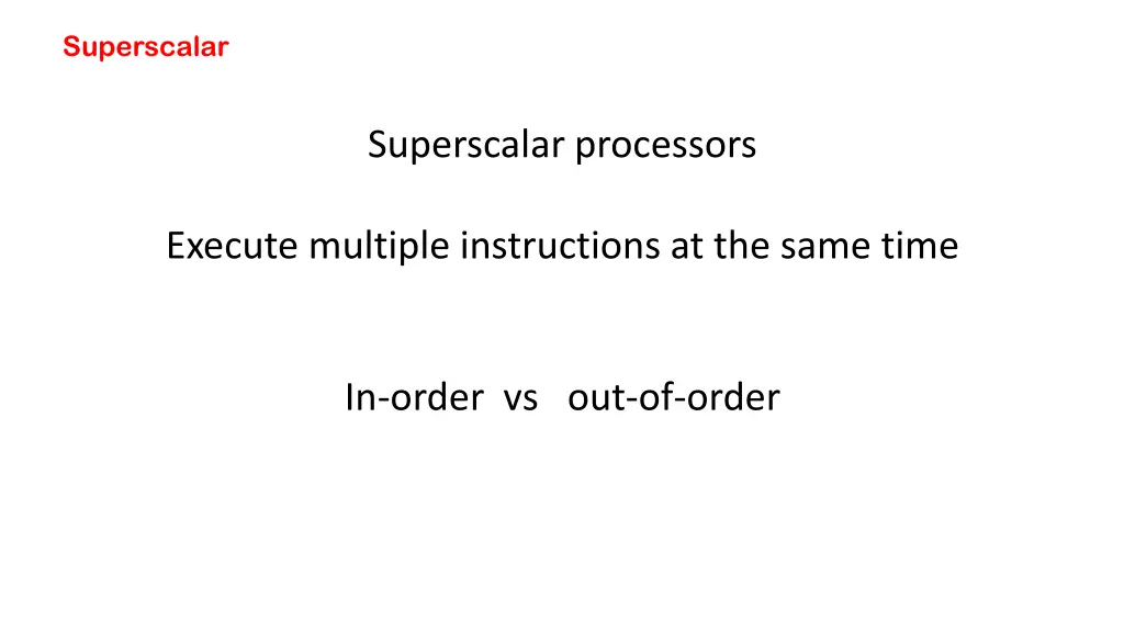 superscalar 1