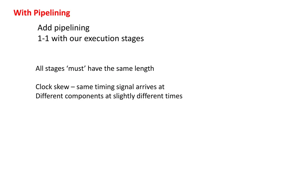 with pipelining