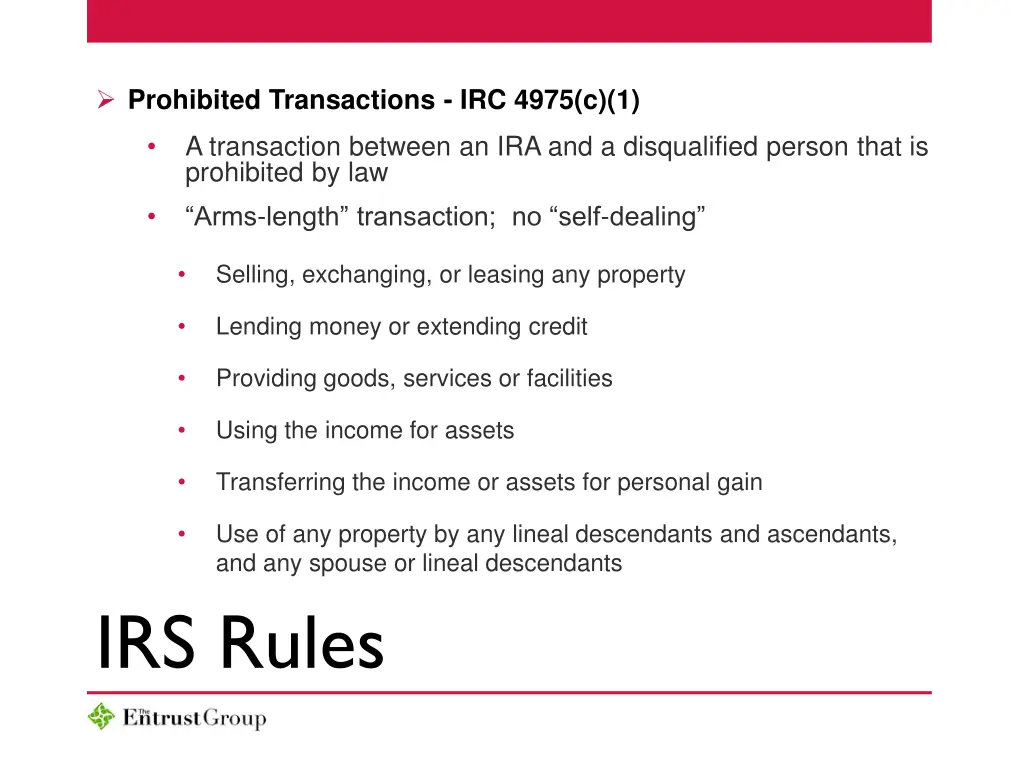 prohibited transactions irc 4975 c 1