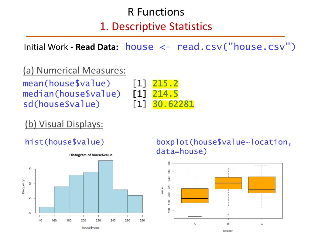 r functions 1 descriptive statistics