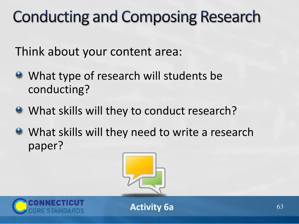 conducting and composing research