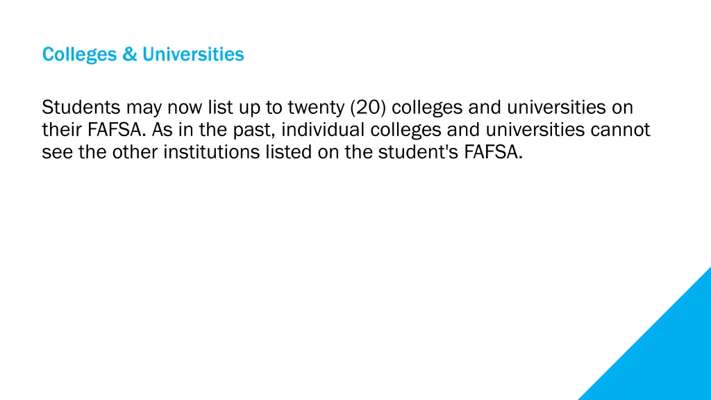 colleges universities