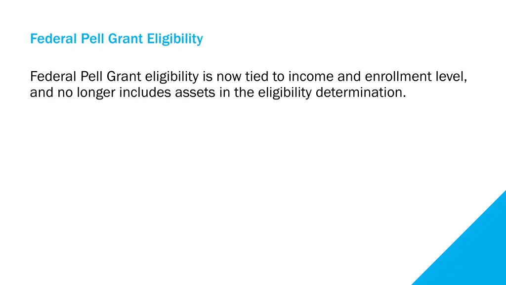 federal pell grant eligibility
