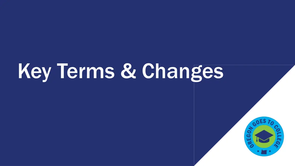 key terms changes
