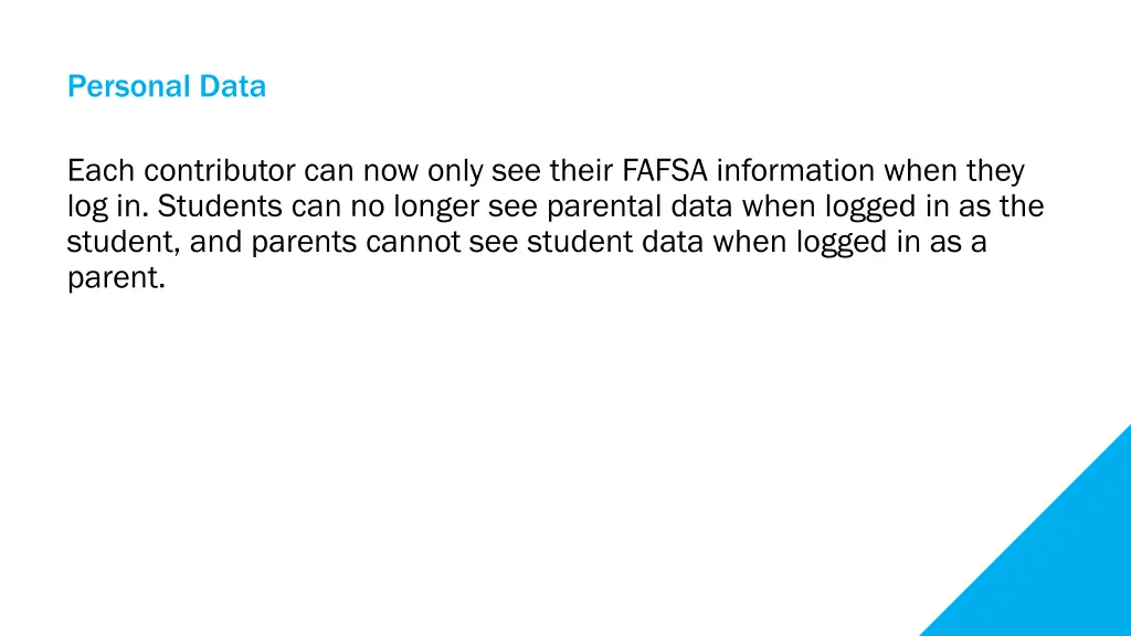 personal data