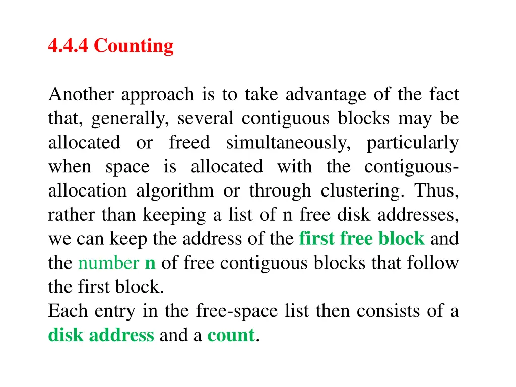 4 4 4 counting