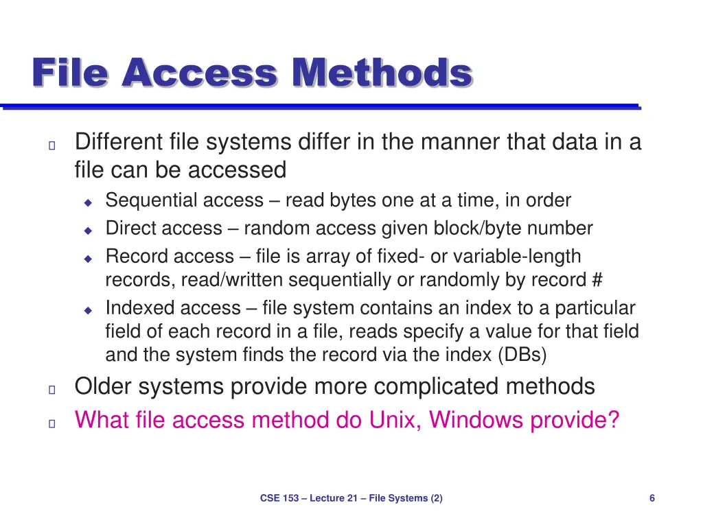 file access methods