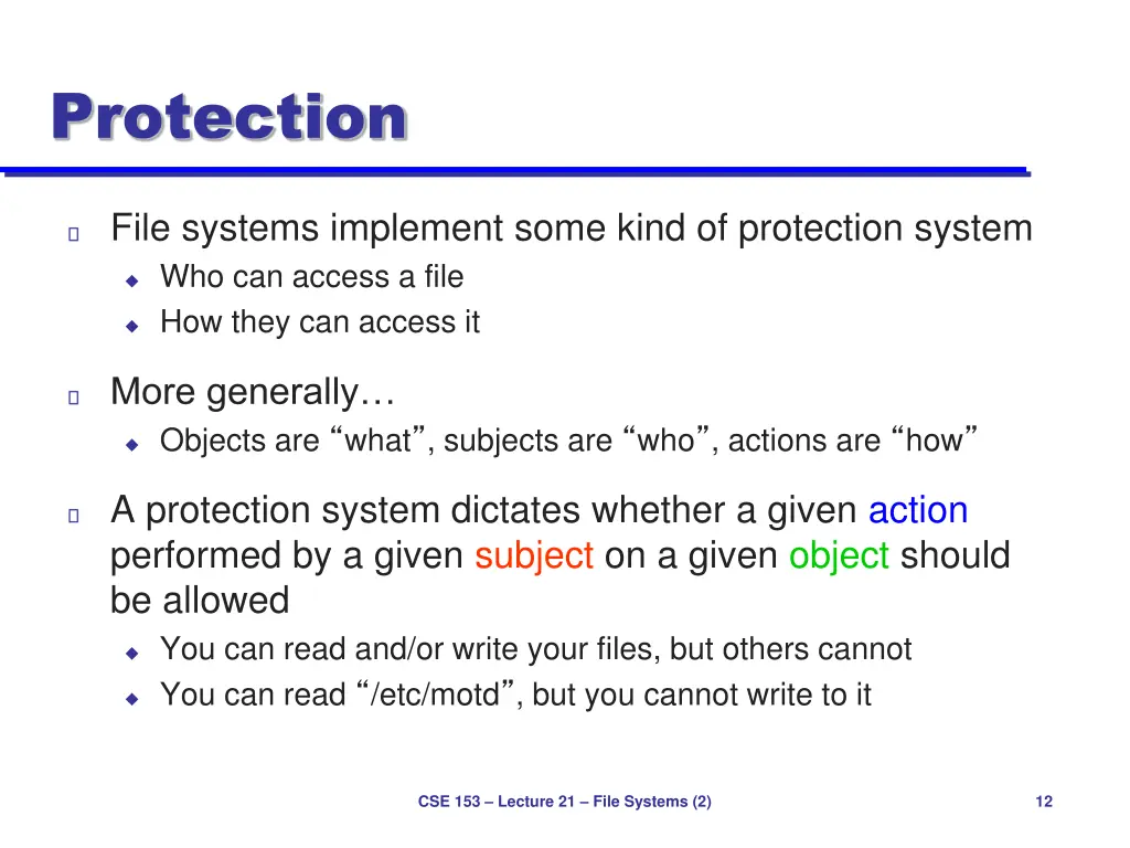 protection
