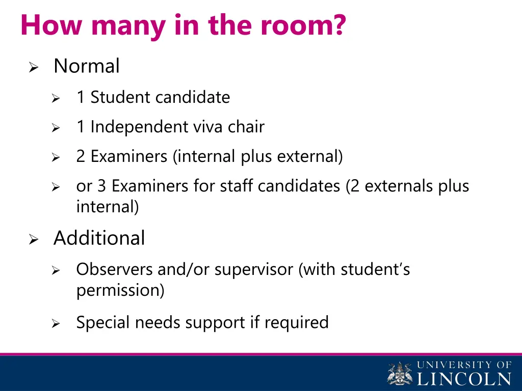 how many in the room