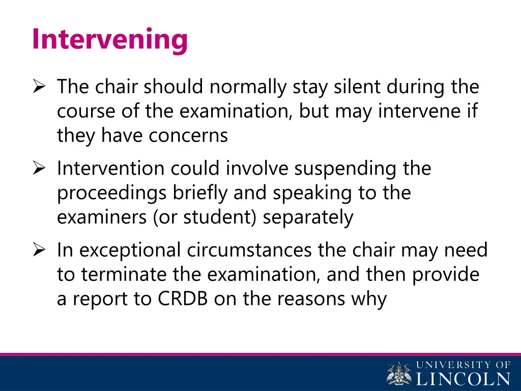 intervening