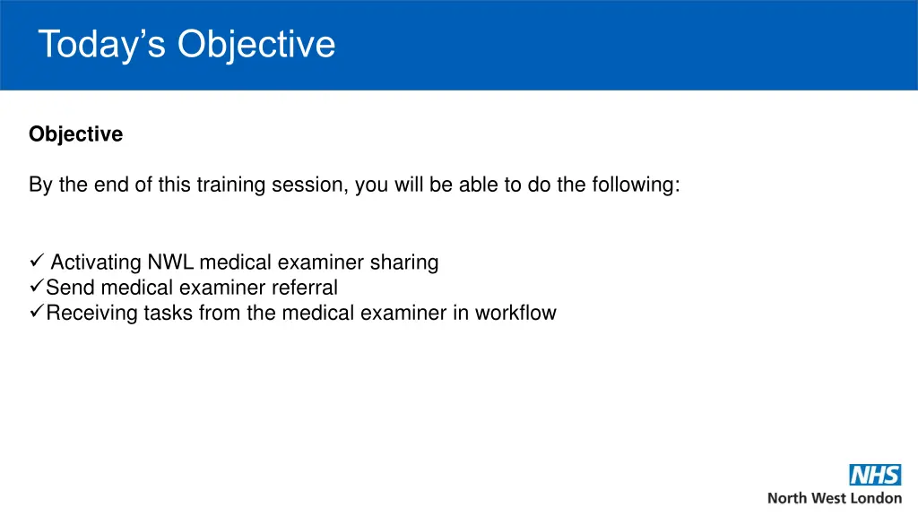 today s objective