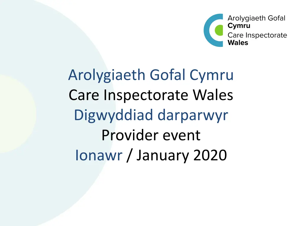 arolygiaeth gofal cymru care inspectorate wales