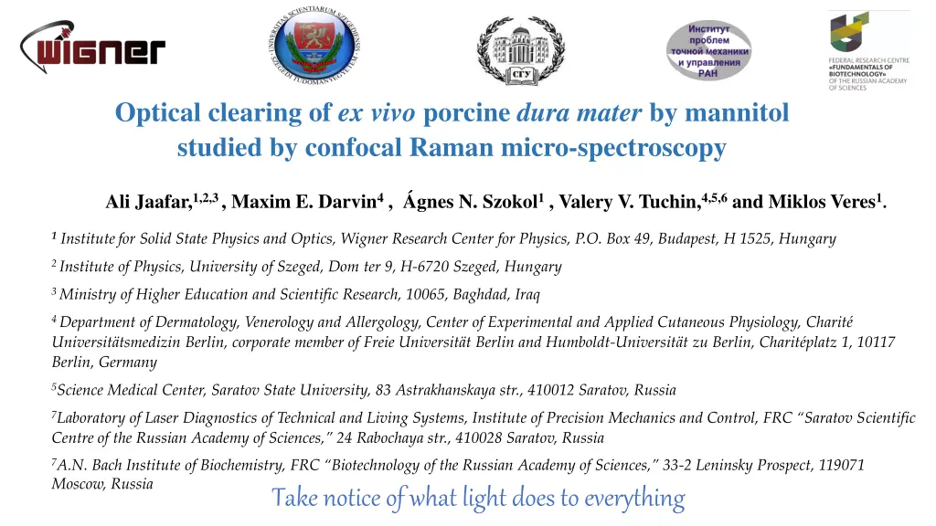 optical clearing of ex vivo porcine dura mater