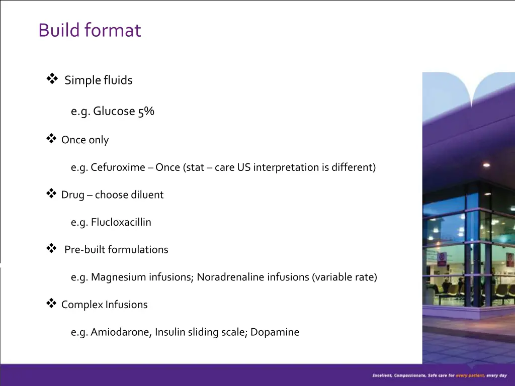 build format