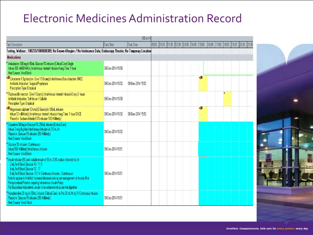 electronic medicines administration record