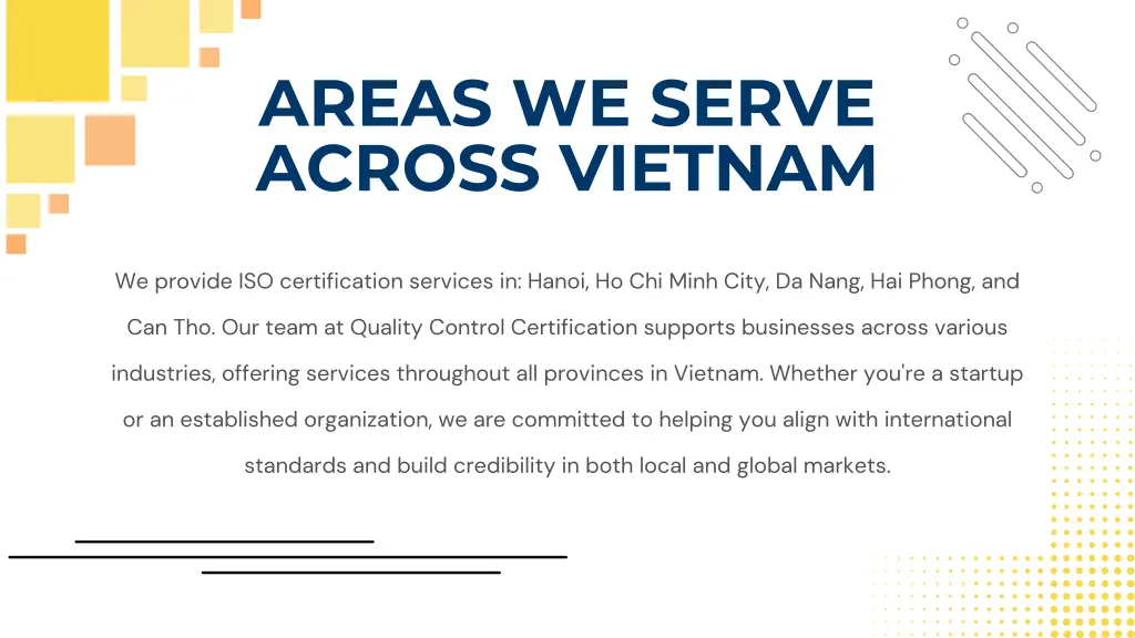 areas we serve across vietnam