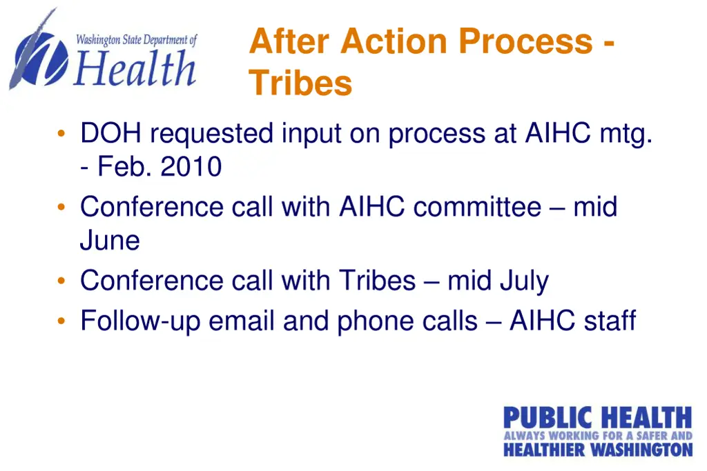 after action process tribes