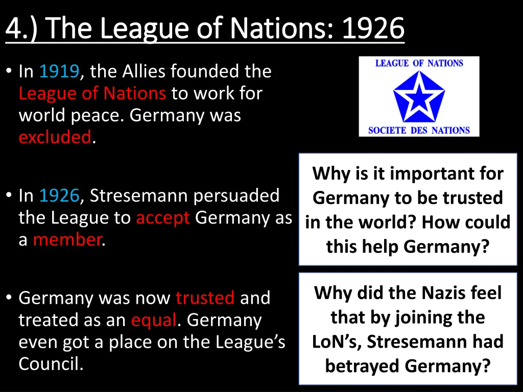 4 the league of nations 1926 4 the league
