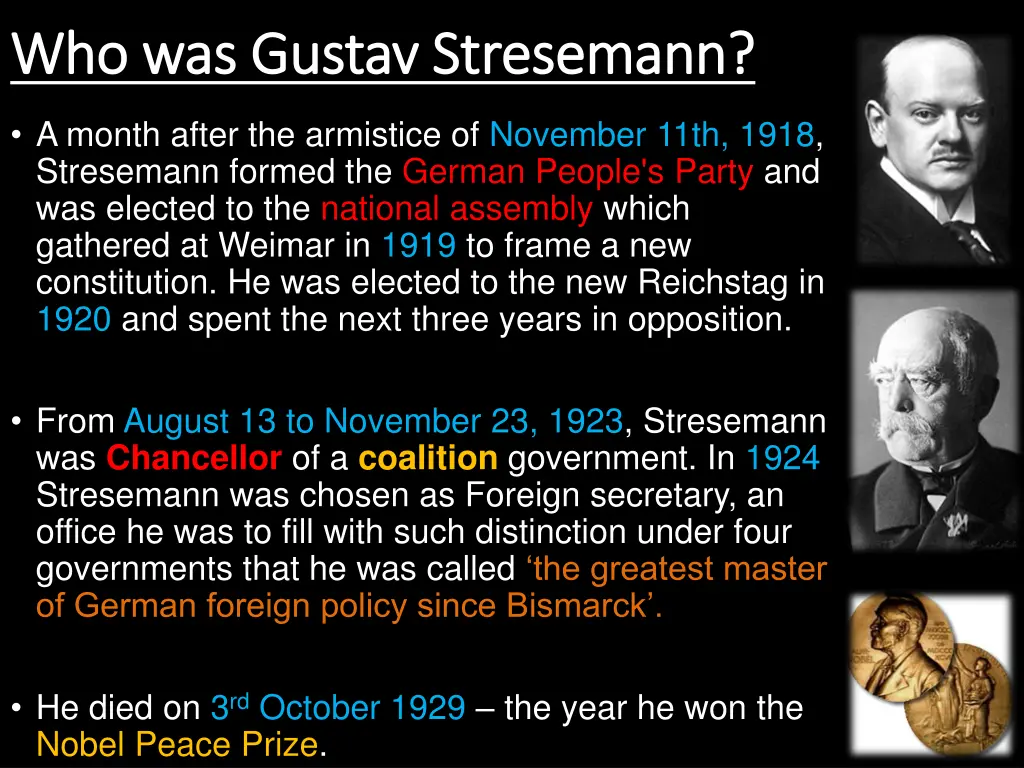 who was gustav stresemann who was gustav