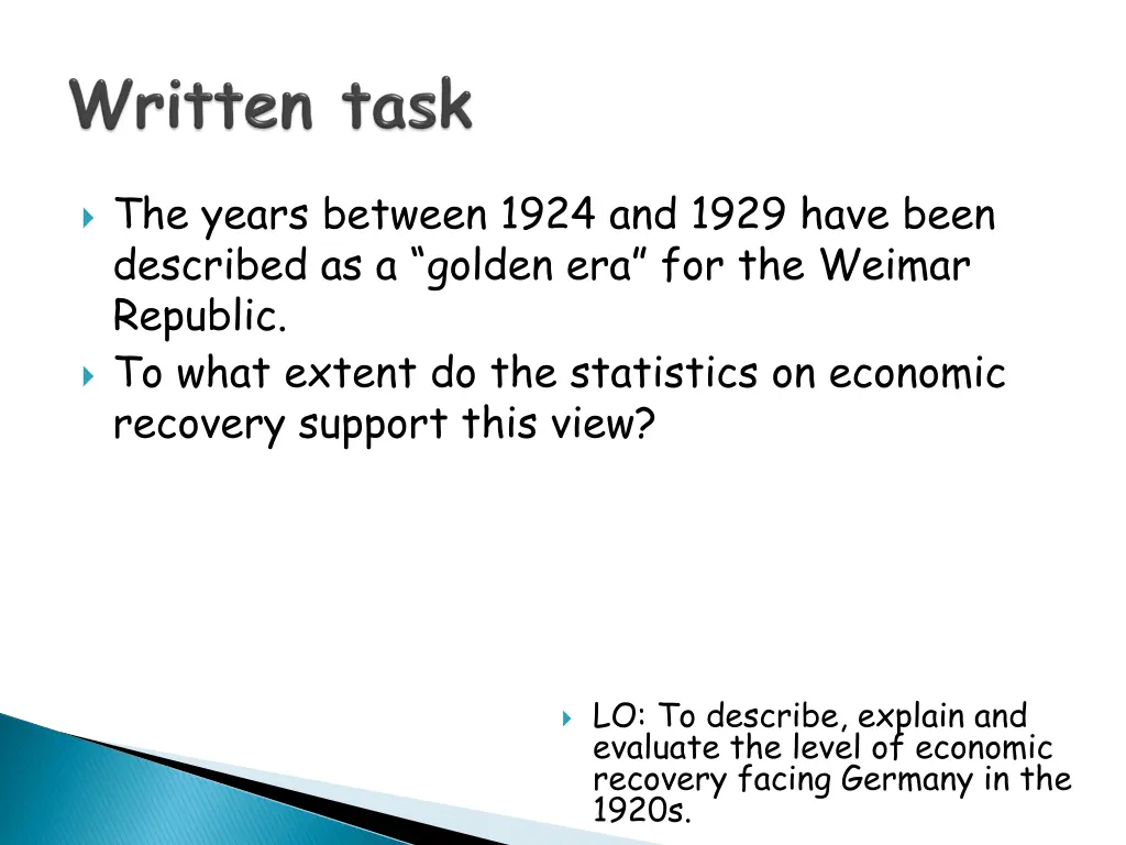 the years between 1924 and 1929 have been