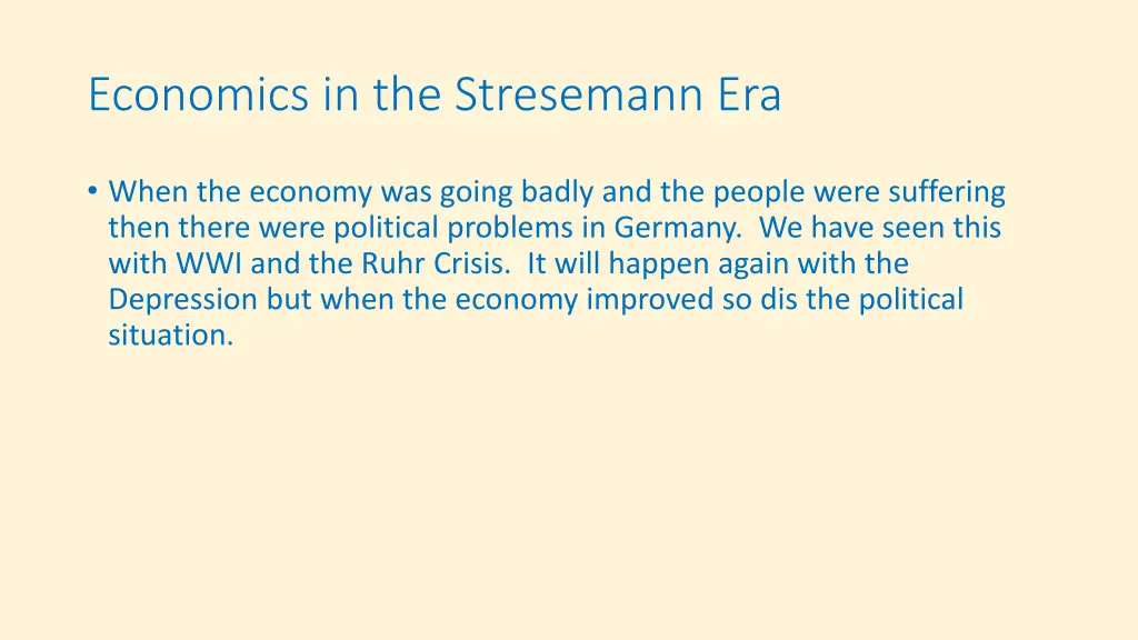 economics in the stresemann era