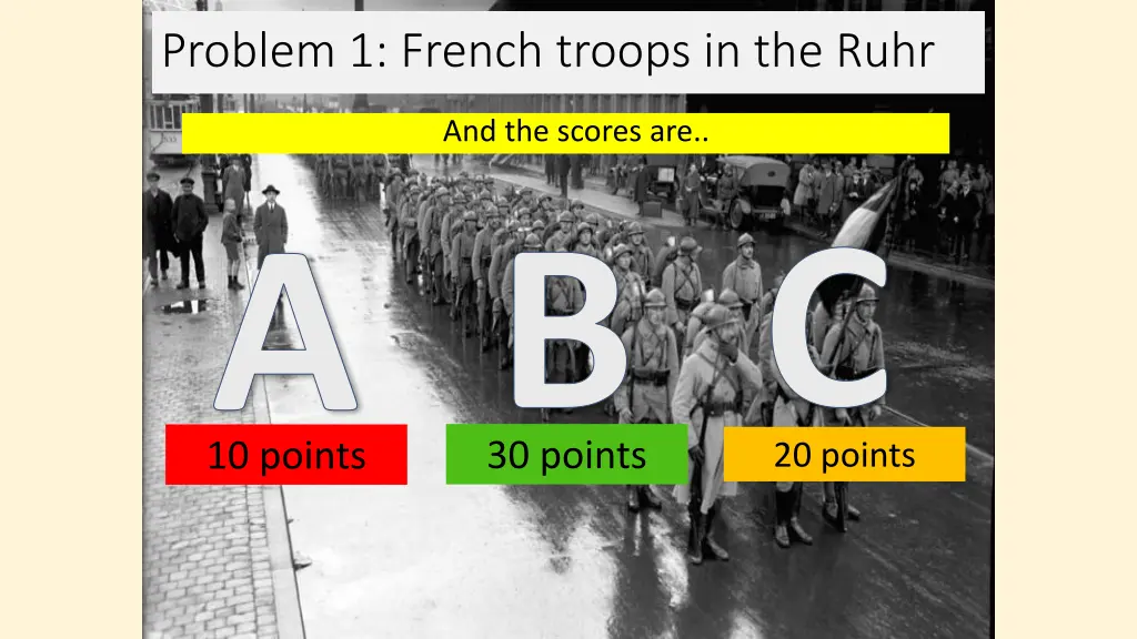 problem 1 french troops in the ruhr 1