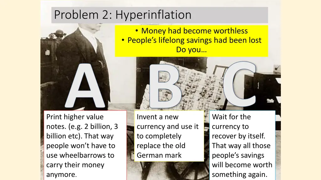 problem 2 hyperinflation a b c