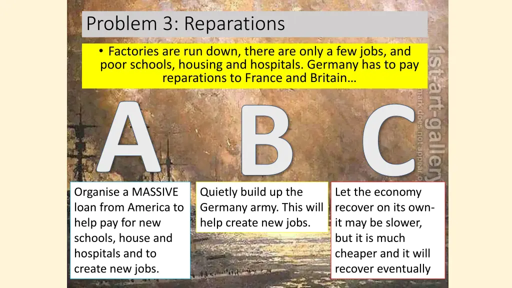 problem 3 reparations