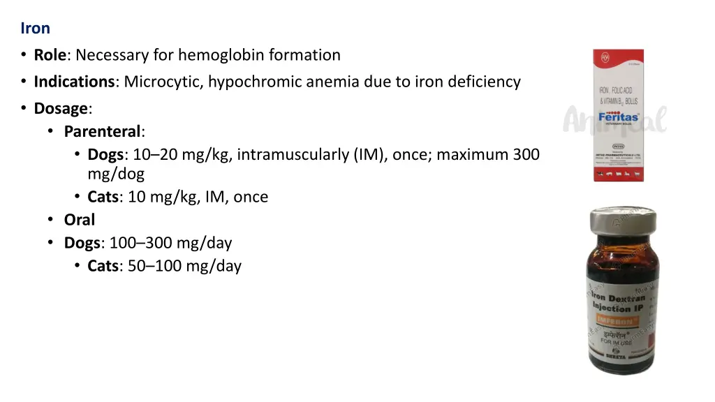 iron role necessary for hemoglobin formation