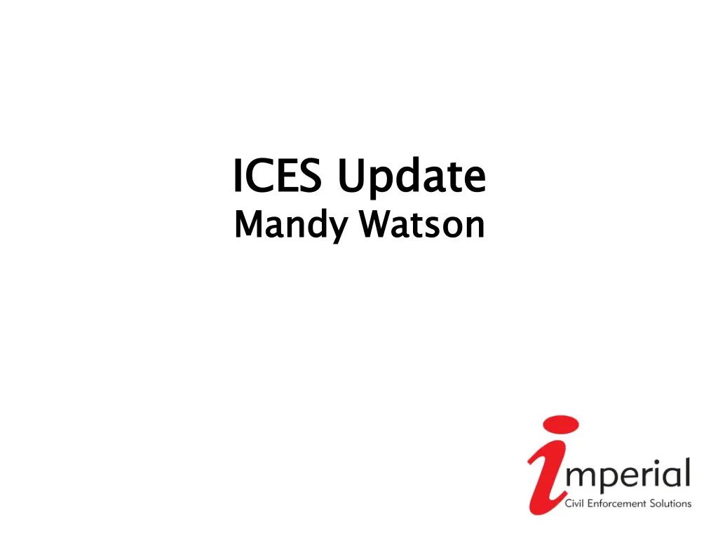 ices update mandy watson