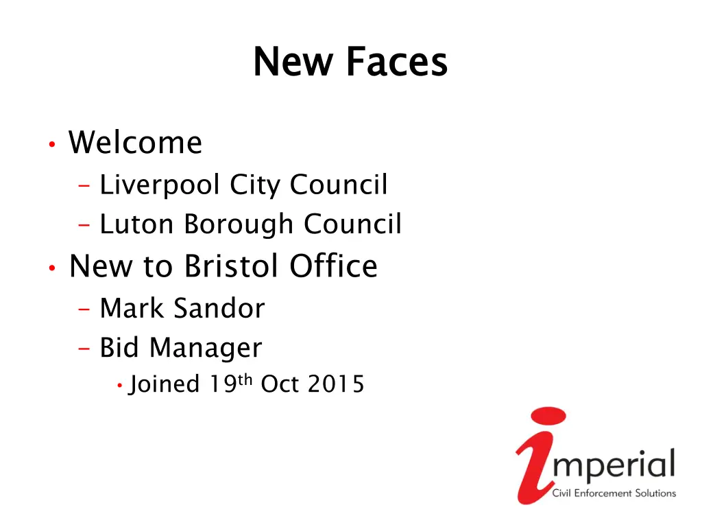new faces
