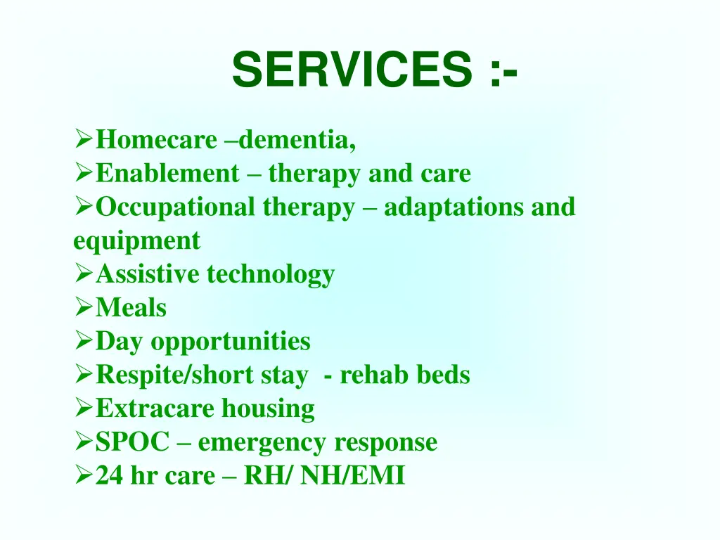 services