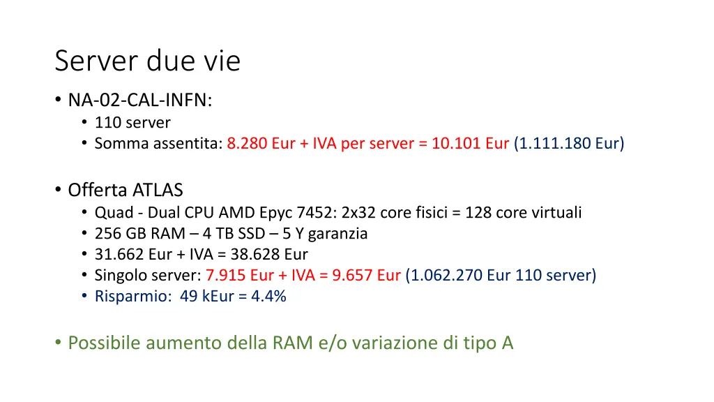 server due vie na 02 cal infn 110 server somma