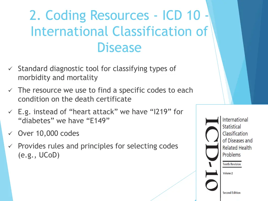 2 coding resources icd 10 international