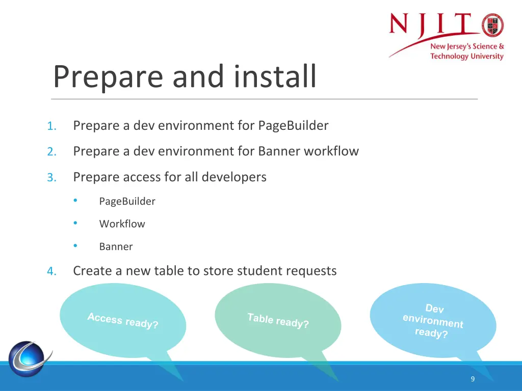 prepare and install