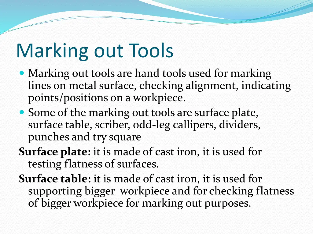marking out tools marking out tools are hand