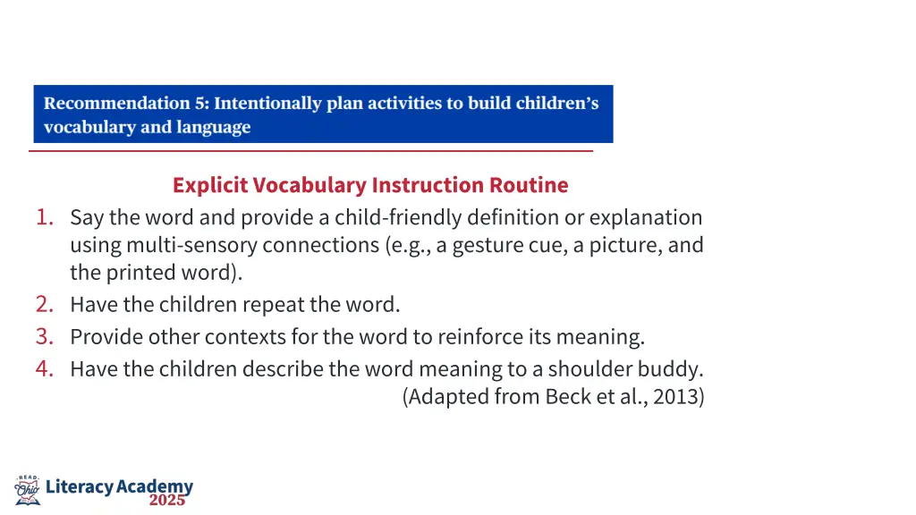 explicit vocabulary instruction routine