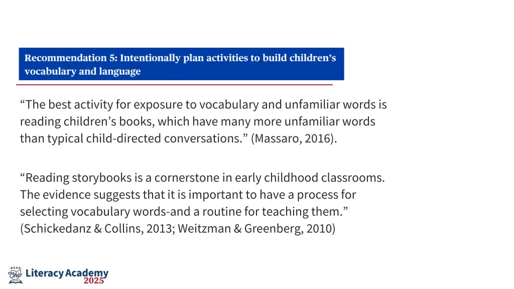 the best activity for exposure to vocabulary