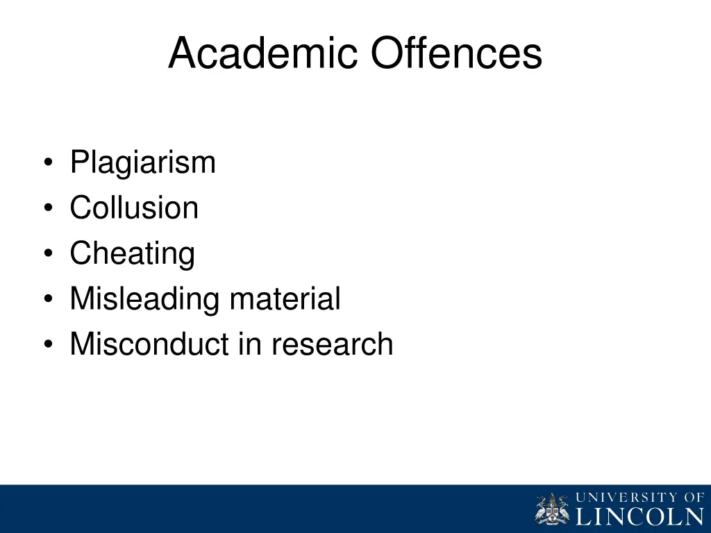 academic offences
